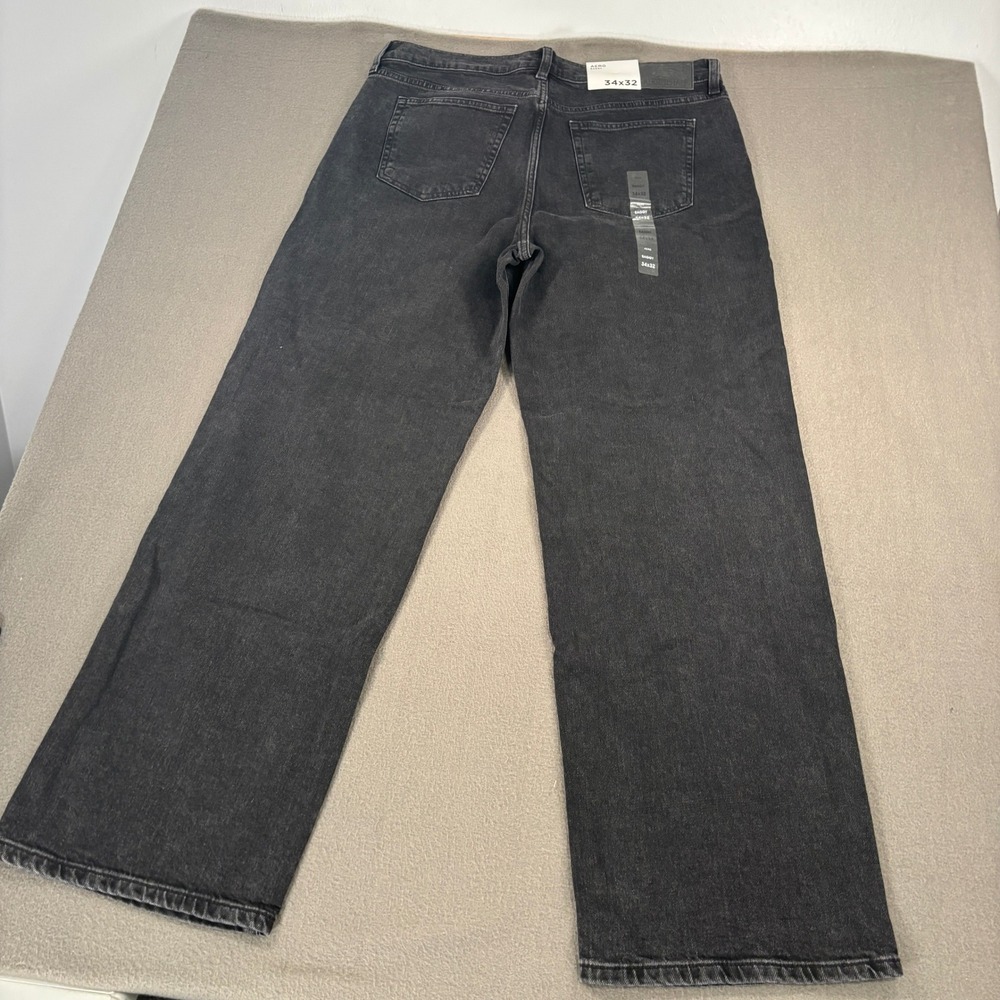 Aeropostale Baggy Jeans Mens Size 34x32 Black Denim 150803